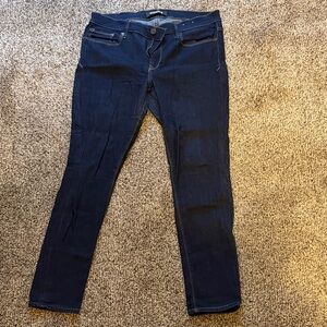 Express Dark Wash Mid Rise Skinny Jeans 12